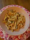 Macarrones integrales con berenjena