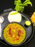 Double Tadka Lasooni Palak Yellow Moongdal - Dhaba-Style