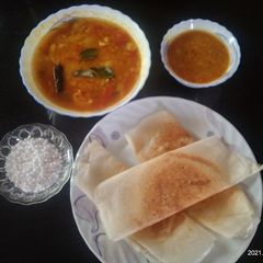 A picture of Crispy  Sabudana  Dosa.