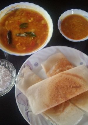 A picture of Crispy  Sabudana  Dosa.