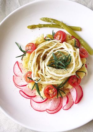 Hình của món Salad trộn mỳ Ý.
