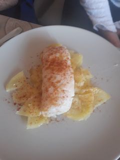 Una foto de Merluza a la gallega en microondas