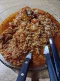 Guiso de arroz con pollo