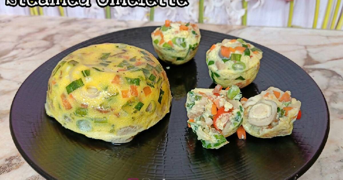 Resep Menu Diet Omelette Sayur Kukus Oleh Dyah Ajeng Prasetyaningtyas Cookpad