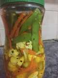 Vegetables pickle in vinegar