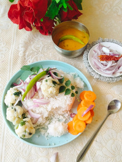 A picture of ASSAMESE ALOO PITIKA 😋 (Mashed potatoes Assamese style ALOO PITIKA).