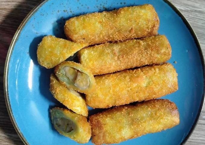 Cara Membuat Pisang gulung roti tawar Farah Quinn