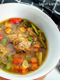 Foto resep Sayur asem asem daging ayam
