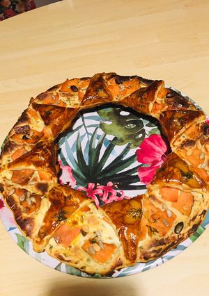 Une photo de Couronne apéritive au saumon