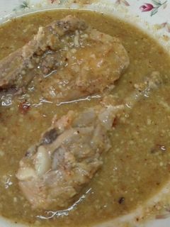 Una foto de Pollo a la pepitoria