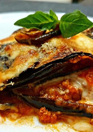 Una foto de Lasagna de berenjenas