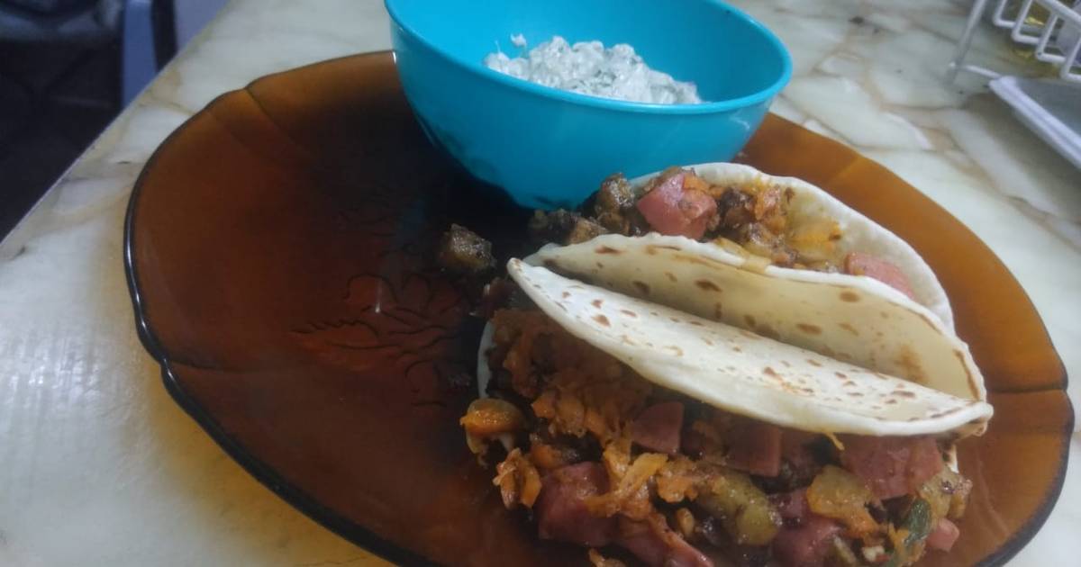 Tacos de salchicha 47 recetas caseras Cookpad