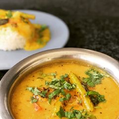 Gujarati Drumsticks dal A picture of Gujarati Drumsticks dal.