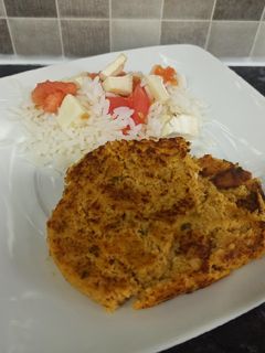 Una foto de Hamburguesas de calabaza, soja texturizada y atún