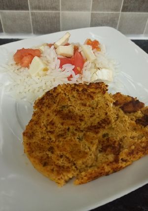 Una foto de Hamburguesas de calabaza, soja texturizada y atún