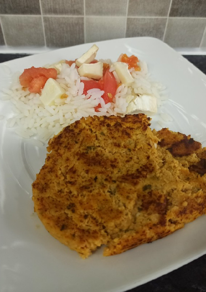 Una foto de Hamburguesas de calabaza, soja texturizada y atún