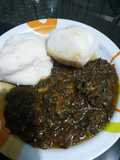 Tuwo shinkafa n vegetable soup