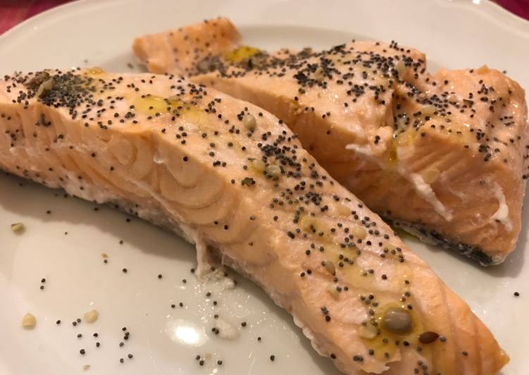 Salmone al vapore