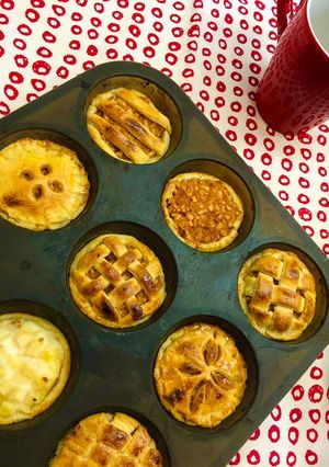 Mini almás piték recept fotója