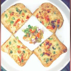 A picture of Bread pizza.