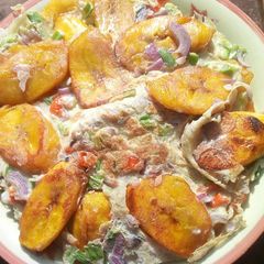 Plantain fritata A picture of Plantain fritata.