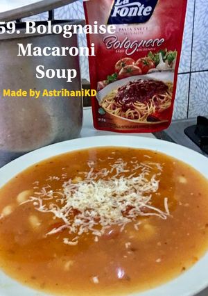 Foto resep 59. Bolognaise Macaroni Soup