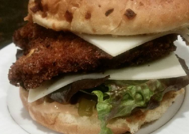 Brad's southwest chicken burger