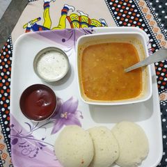 Sambar idli A picture of Sambar idli.