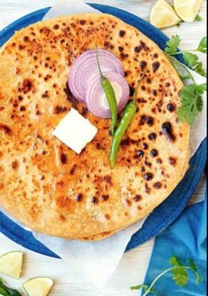 A picture of Coconut Dum Paratha.