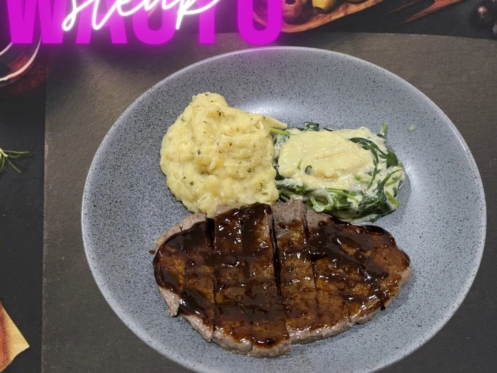 Langkah Gampang Membikin Resep Wagyu Steak Creamy Spinach (Gampang Banget!) yang Sempurna Anti Ribet, Mantap Sekali
