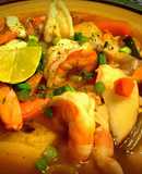 Spicy Bacon & Shrimp Soup 