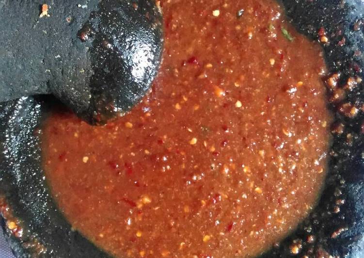 Resep Sambel Rujak uleg Buah 😎, Bikin Ngiler