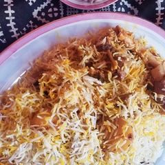 A picture of Mutton biryani.