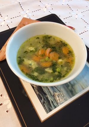 Zöldborsóleves anyósom konyhájából recept fotója