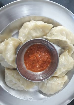 A picture of Veg momos.