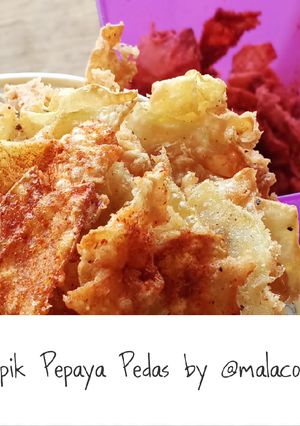 Foto resep Keripik Pepaya Pedas