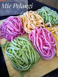 Foto resep Mie Homemade/ Mie Pelangi / Mie Sehat