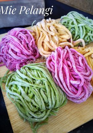 Foto resep Mie Homemade/ Mie Pelangi / Mie Sehat