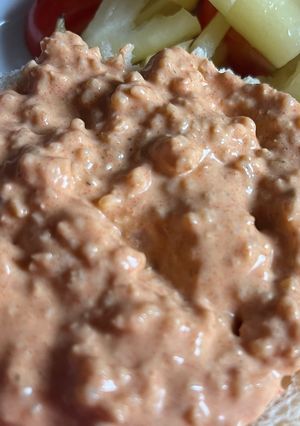 Köles körözött - vegán recept fotója