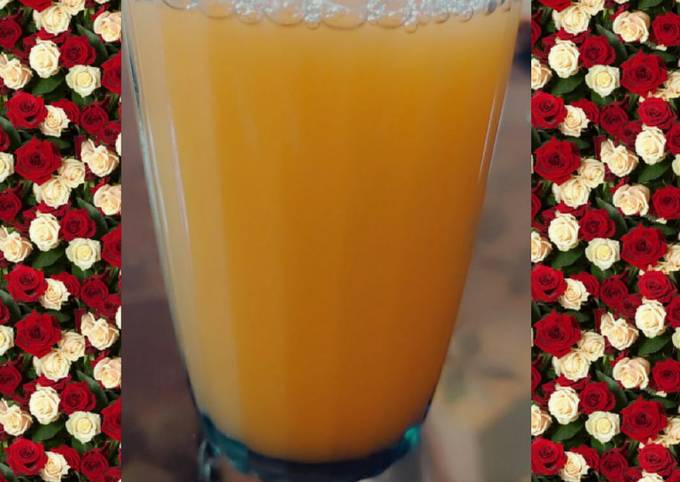 Steps to Prepare Authentic Healthy orange 🍊 juice for Diet Food