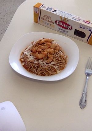 Una foto de Spaghetti 100% Whole Grain