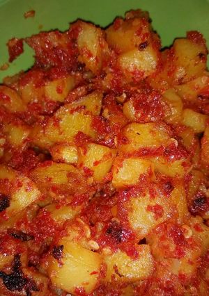 Foto resep Sambel goreng kentang