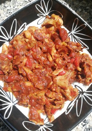 Una foto de Calamares en salsa