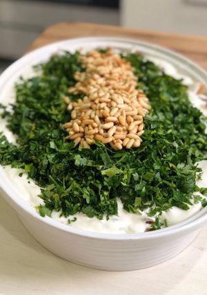 صورة لوصفة فتة دجاج بالباذنجان