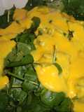 Ensalada de berro y mango con vinagreta de mango