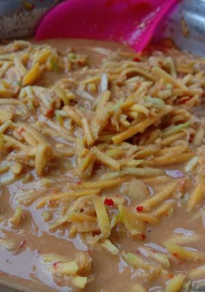 Foto resep Rujak serut mangga bumbu kacang dijamin nagih