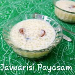 Sago kheer/ javvarisi payasam A picture of Sago kheer/ javvarisi payasam.
