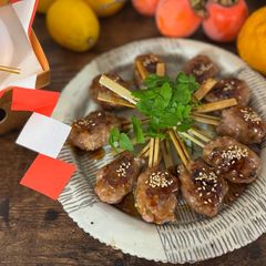 A picture of Grilled Skewers of Minced Pork.