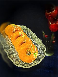 عکسی از دستور دونات کیک نارگیلی