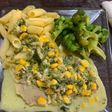 Filete de pescado a la poblana